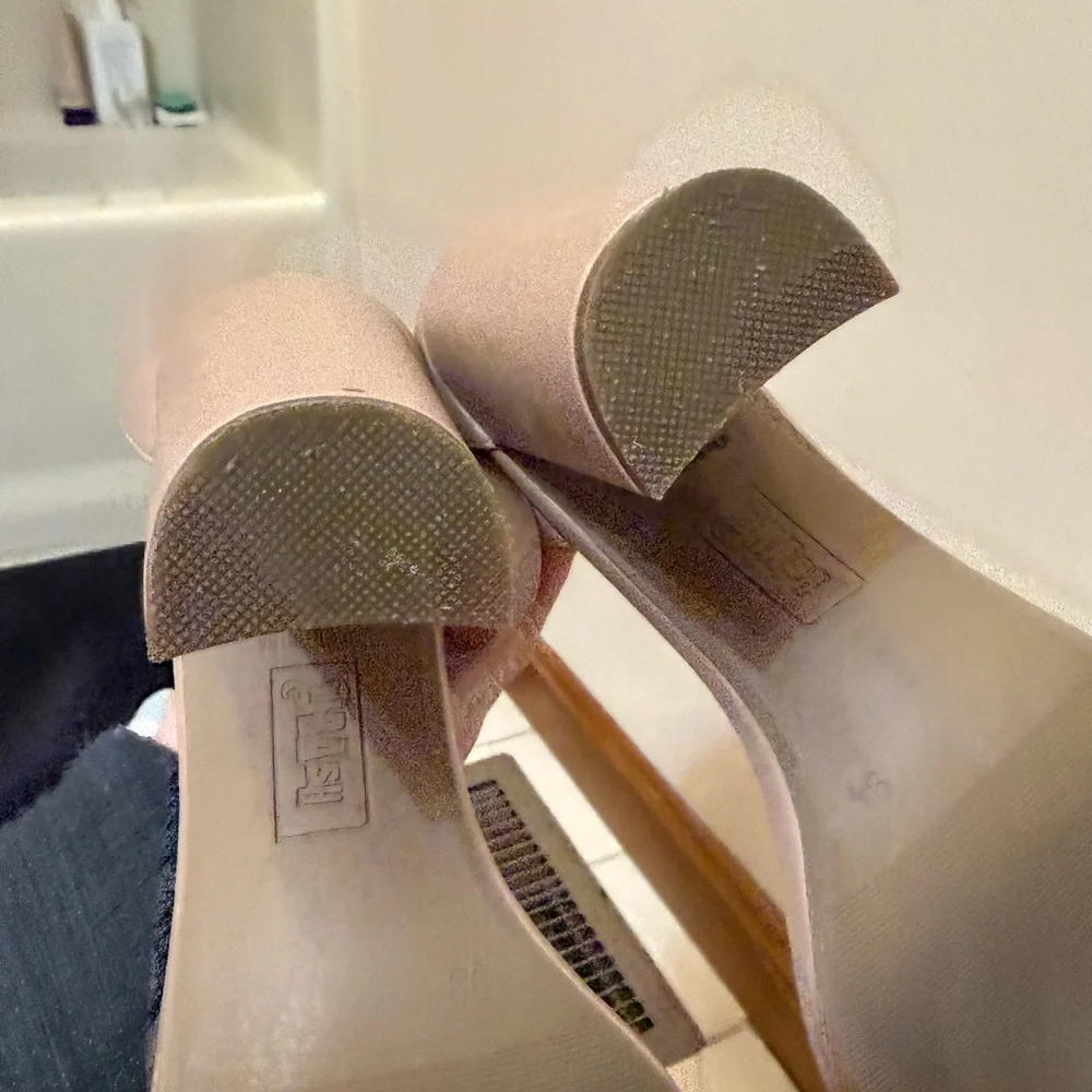 Brash | Nude colored block heels size 9.5